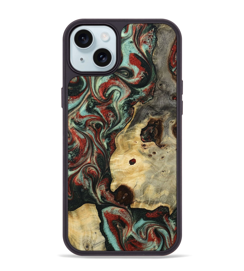 iPhone 15 Plus Wood Phone Case - Florida (Green, 801540)
