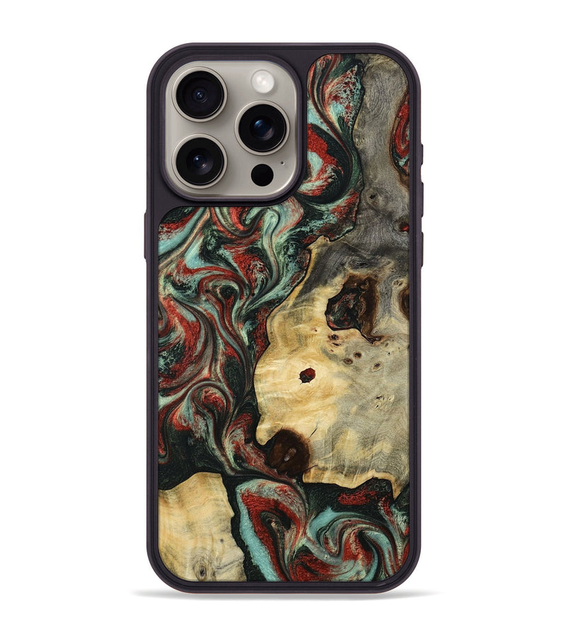 iPhone 15 Pro Max Wood Phone Case - Florida (Green, 801540)