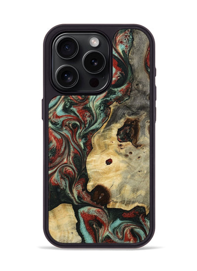 iPhone 15 Pro Wood Phone Case - Florida (Green, 801540)