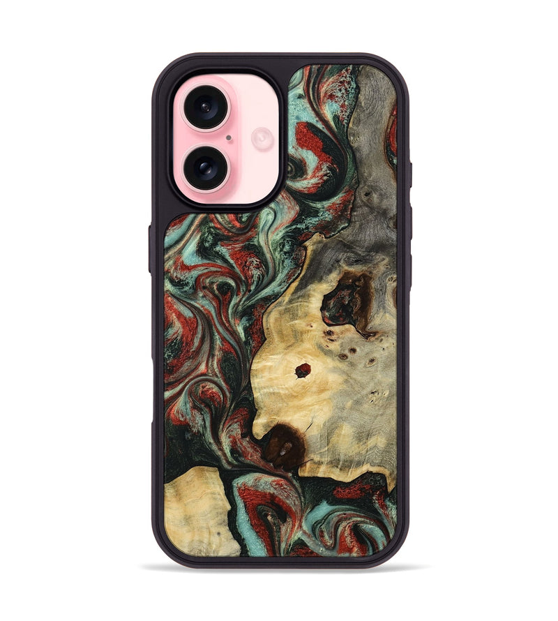 iPhone 16 Wood Phone Case - Florida (Green, 801540)