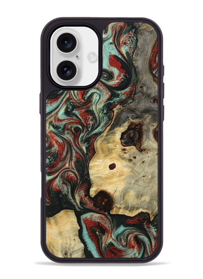 iPhone 16 Plus Wood Phone Case - Florida (Green, 801540)