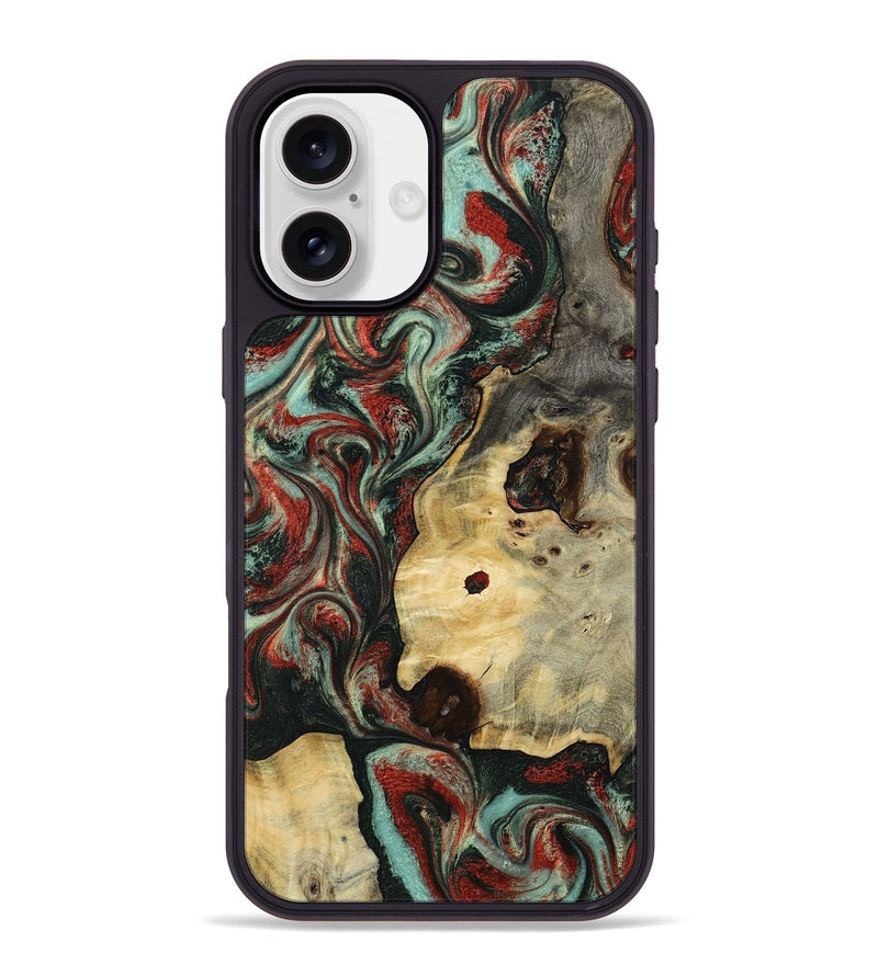 iPhone 16 Plus Wood Phone Case - Florida (Green, 801540)