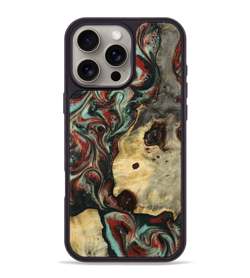 iPhone 16 Pro Max Wood Phone Case - Florida (Green, 801540)