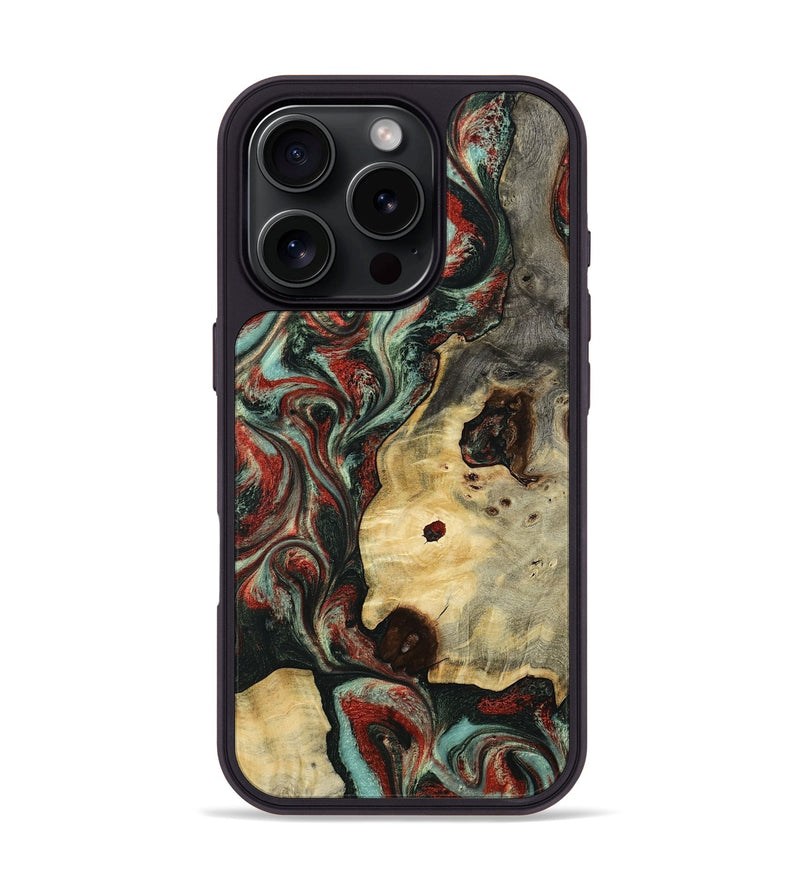 iPhone 16 Pro Wood Phone Case - Florida (Green, 801540)