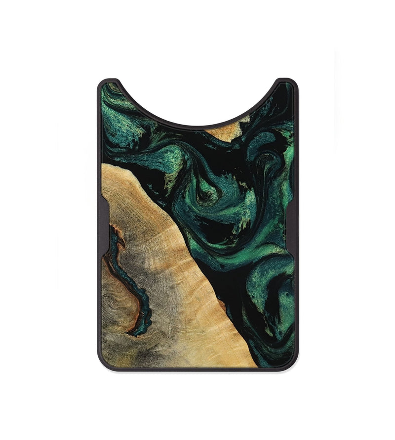 Alloy Wood Wallet - Erykah (Green, 801541)