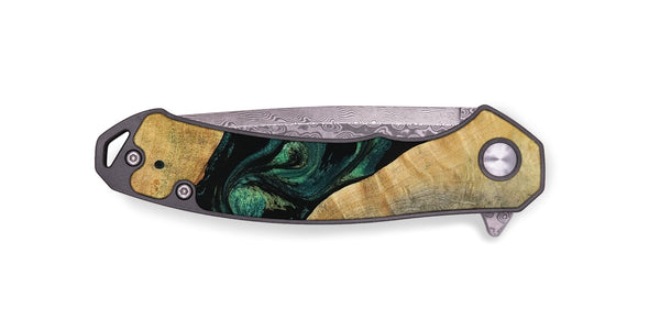 EDC Wood Pocket Knife - Erykah (Green, 801541)
