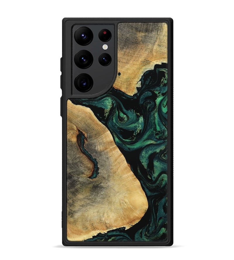 Galaxy S22 Ultra Wood Phone Case - Erykah (Green, 801541)