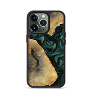 iPhone 13 Pro Wood Phone Case - Erykah (Green, 801541)