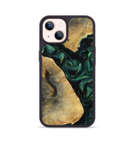 iPhone 14 Wood Phone Case - Erykah (Green, 801541)