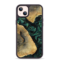 iPhone 14 Plus Wood Phone Case - Erykah (Green, 801541)