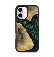 iPhone 17 Wood Phone Case - Erykah (Green, 801541)