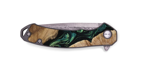 EDC Wood Pocket Knife - Sim (Green, 801542)