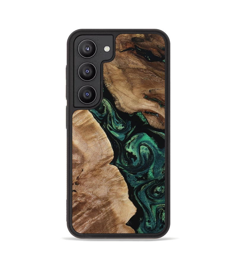 Galaxy S23 Wood Phone Case - Sim (Green, 801542)