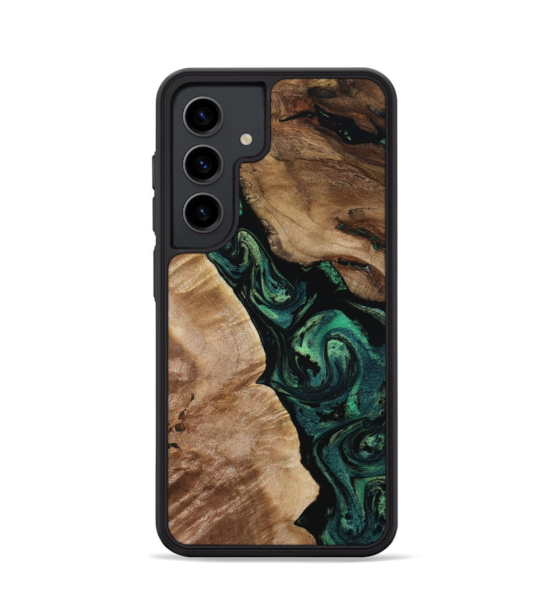 Galaxy S24 Wood Phone Case - Sim (Green, 801542)