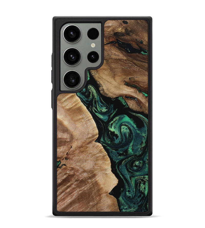 Galaxy S24 Ultra Wood Phone Case - Sim (Green, 801542)