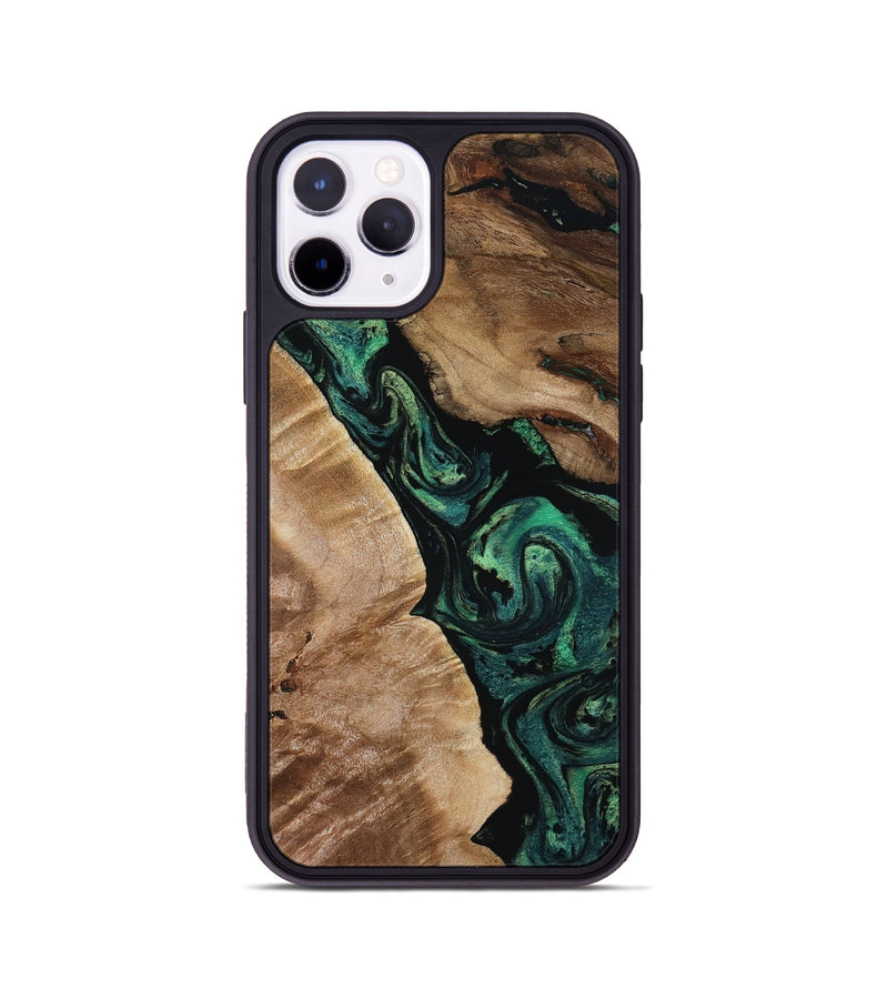 iPhone 11 Pro Wood Phone Case - Sim (Green, 801542)