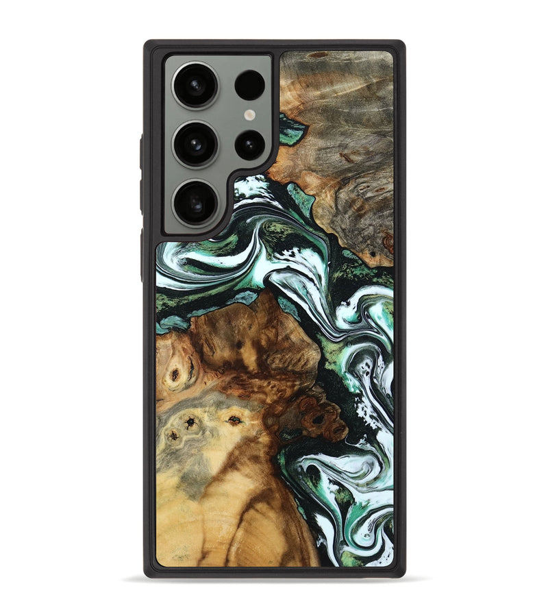 Galaxy S23 Ultra Wood Phone Case - Josue (Green, 801543)