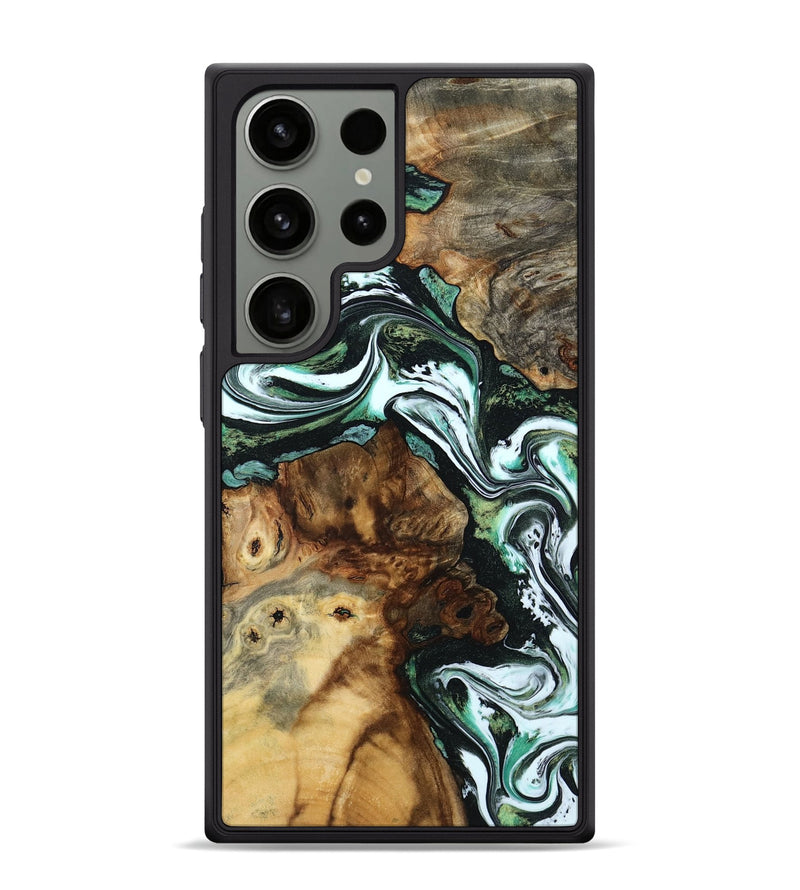 Galaxy S24 Ultra Wood Phone Case - Josue (Green, 801543)