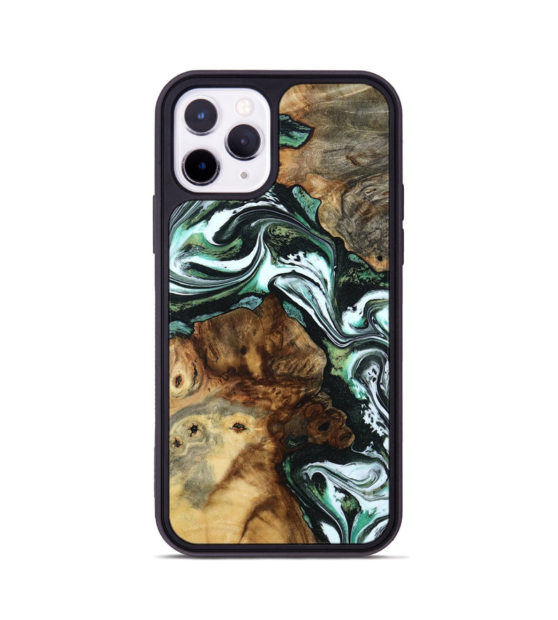 iPhone 11 Pro Wood Phone Case - Josue (Green, 801543)