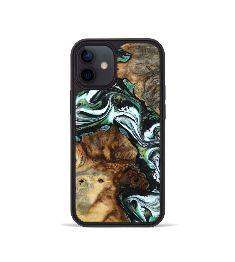 iPhone 12 mini Wood Phone Case - Josue (Green, 801543)
