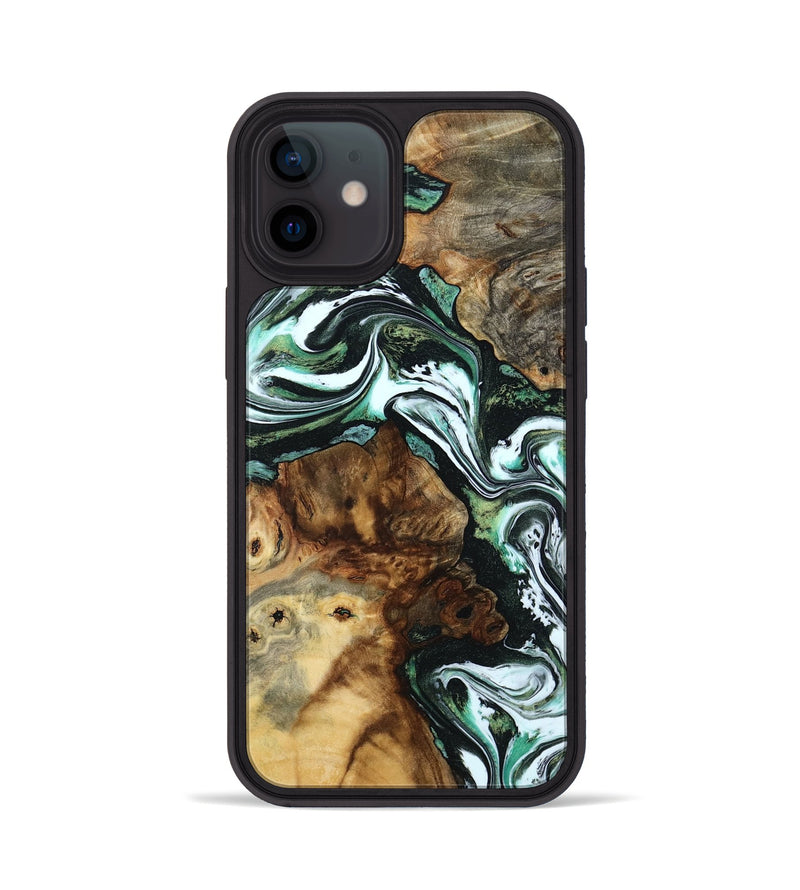 iPhone 12 Wood Phone Case - Josue (Green, 801543)