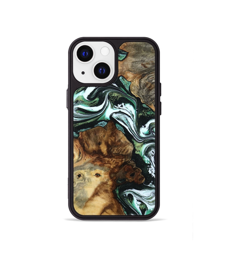 iPhone 13 mini Wood Phone Case - Josue (Green, 801543)