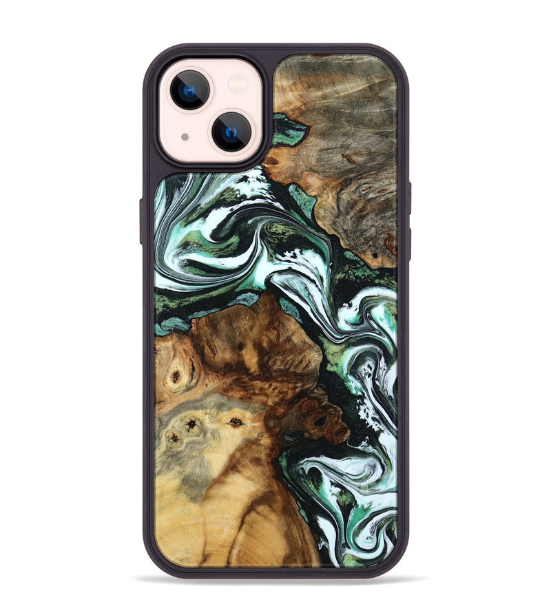 iPhone 14 Plus Wood Phone Case - Josue (Green, 801543)