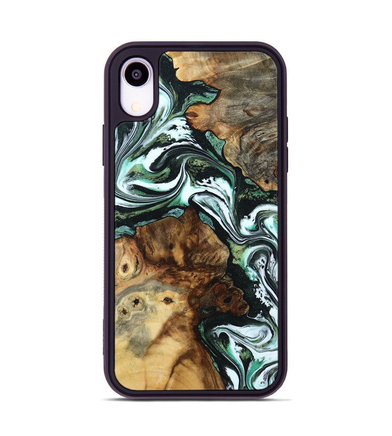 iPhone Xr Wood Phone Case - Josue (Green, 801543)