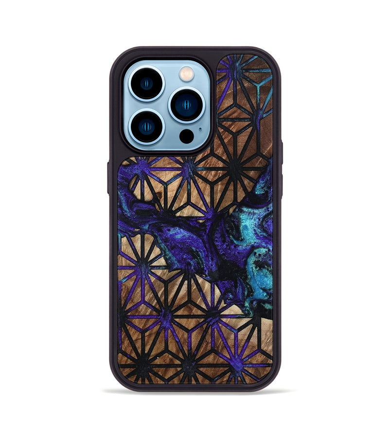 iPhone 14 Pro Wood Phone Case - Burt (Pattern, 801545)