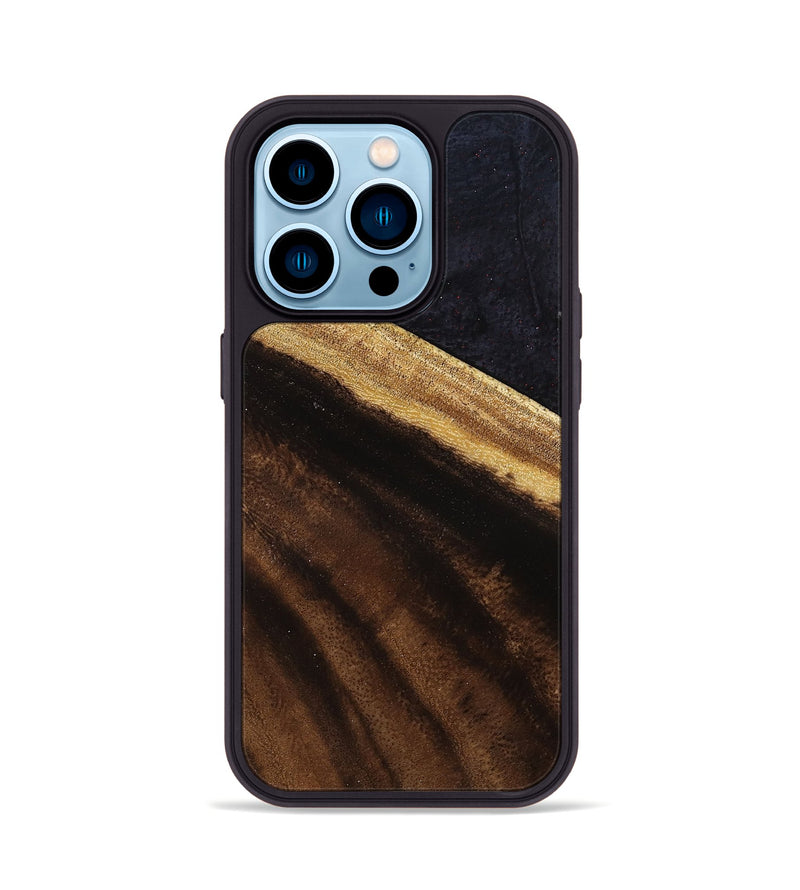 iPhone 14 Pro Wood Phone Case - Ashlynn (Wood Burl, 801548)