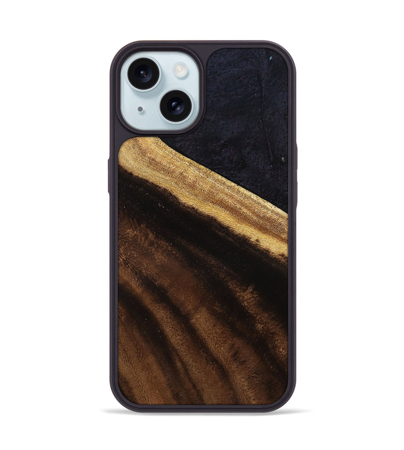 iPhone 15 Wood Phone Case - Ashlynn (Wood Burl, 801548)