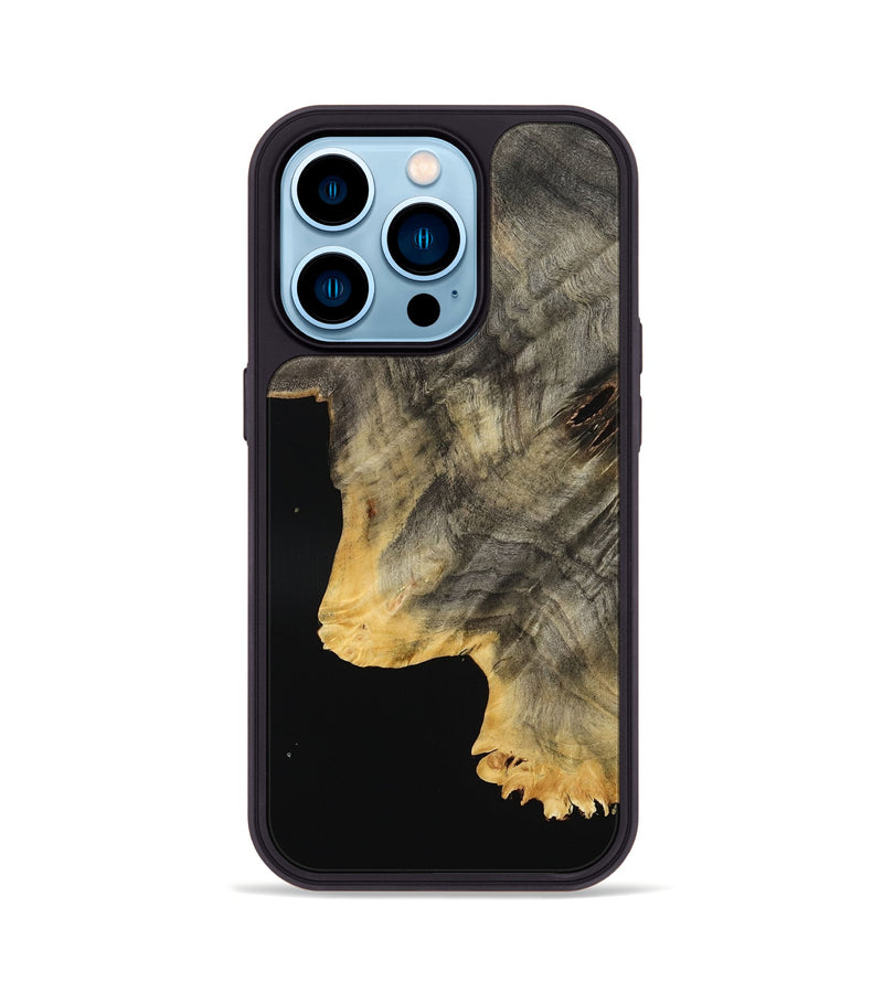 iPhone 14 Pro Wood Phone Case - Cristal (Wood Burl, 801551)