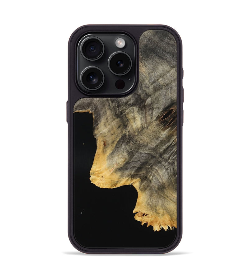 iPhone 15 Pro Wood Phone Case - Cristal (Wood Burl, 801551)