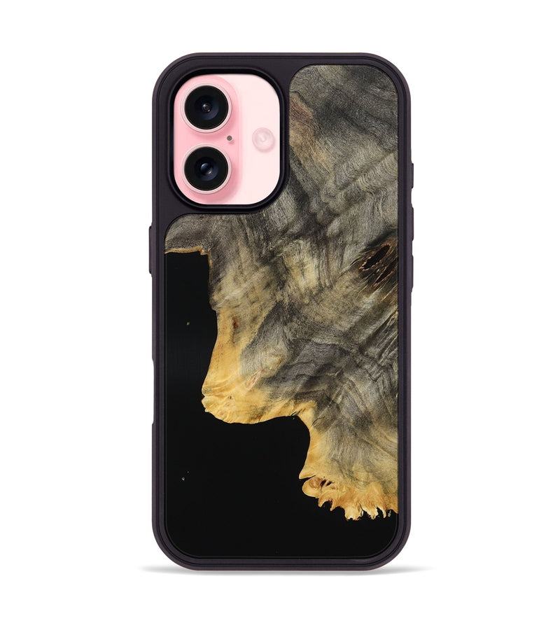 iPhone 16 Wood Phone Case - Cristal (Wood Burl, 801551)