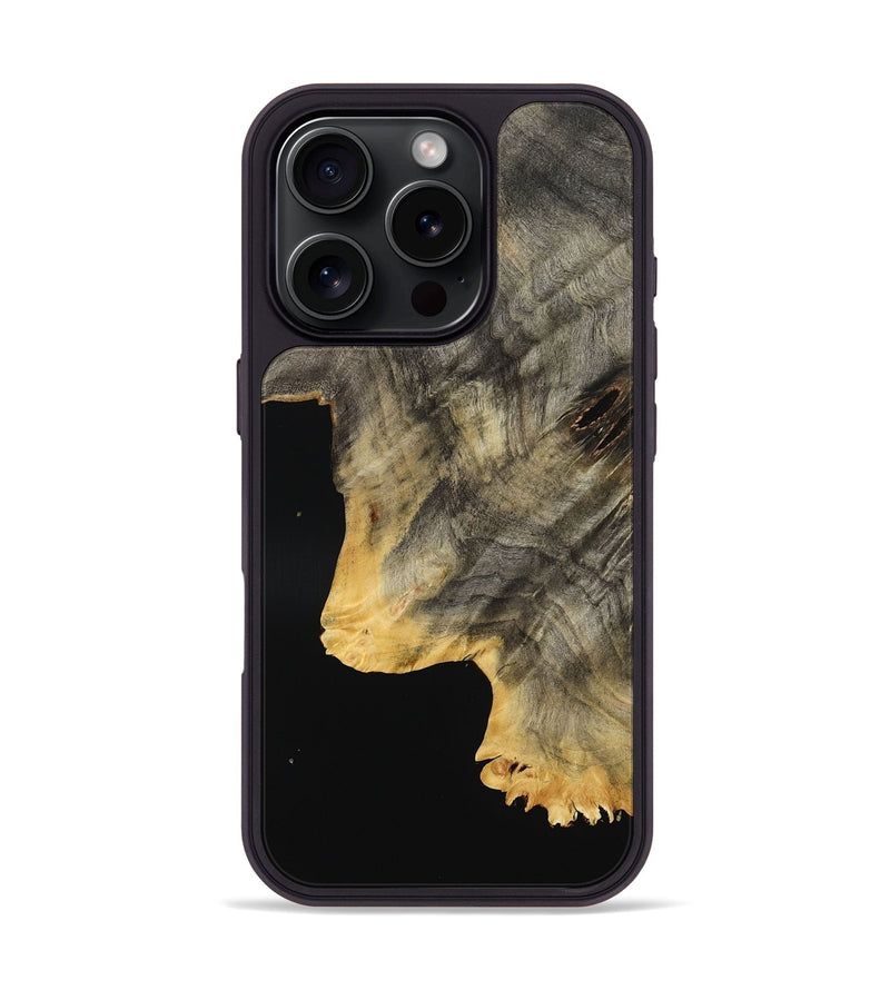 iPhone 16 Pro Wood Phone Case - Cristal (Wood Burl, 801551)
