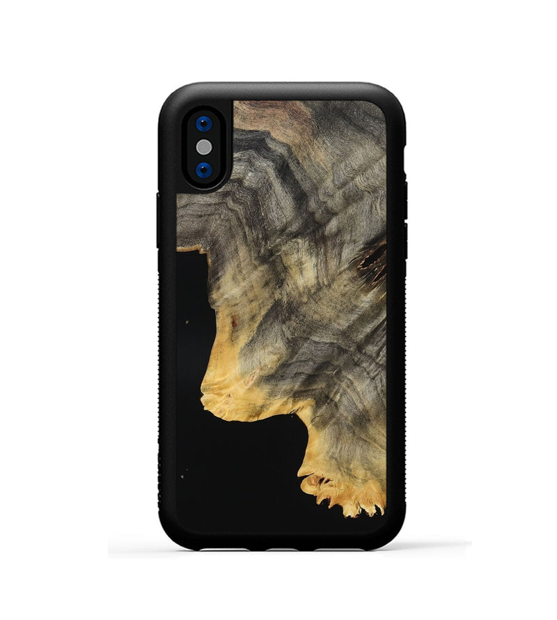 iPhone Xs Wood Phone Case - Cristal (Wood Burl, 801551)