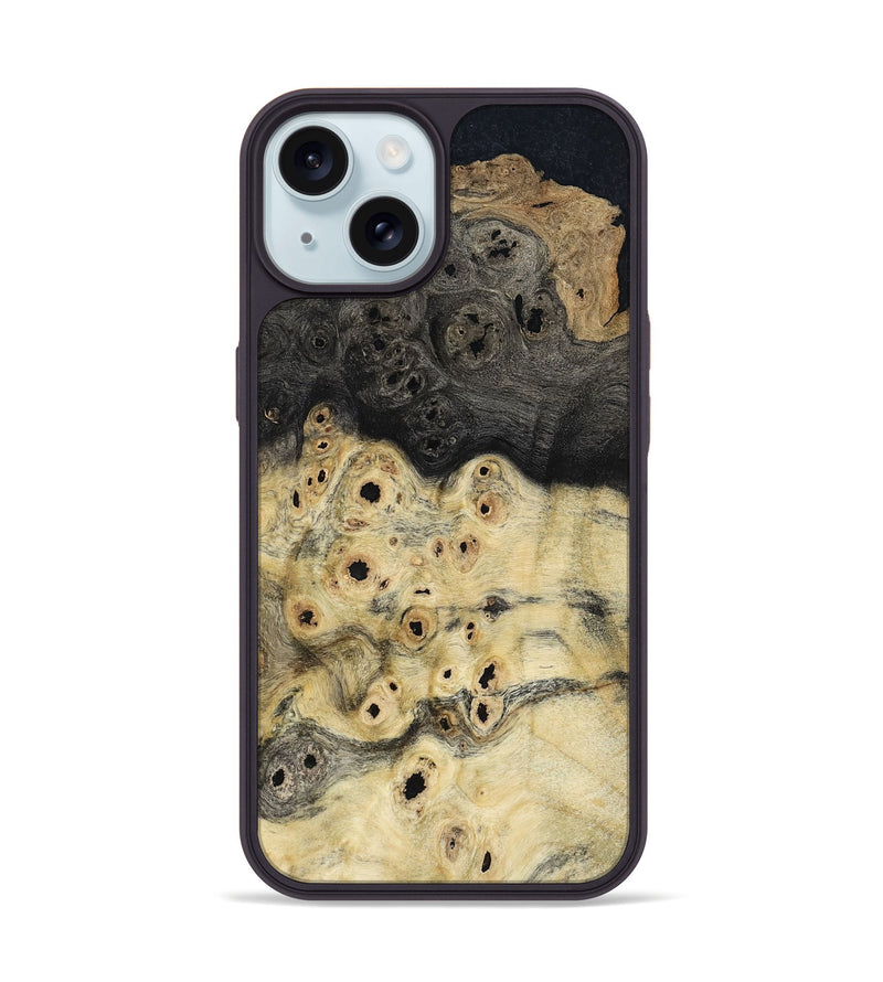 iPhone 15 Wood Phone Case - Gayla (Wood Burl, 801553)