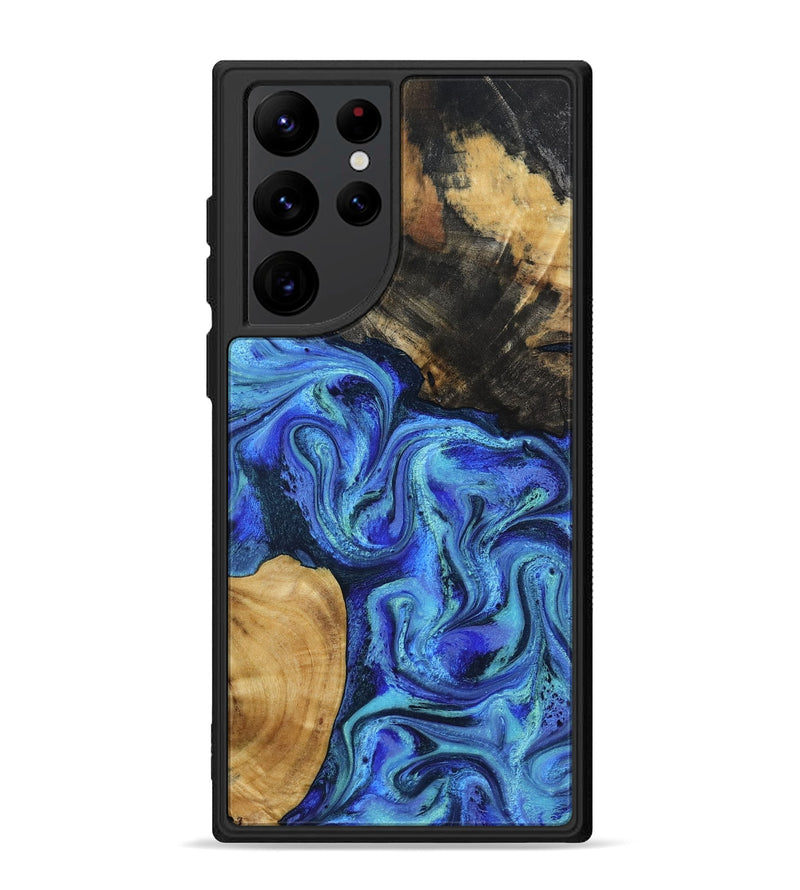 Galaxy S22 Ultra Wood Phone Case - Kermit (Blue, 801555)