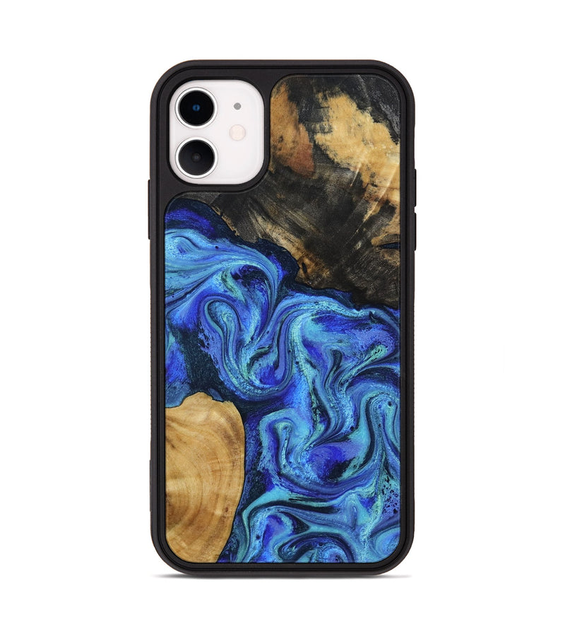 iPhone 11 Wood Phone Case - Kermit (Blue, 801555)