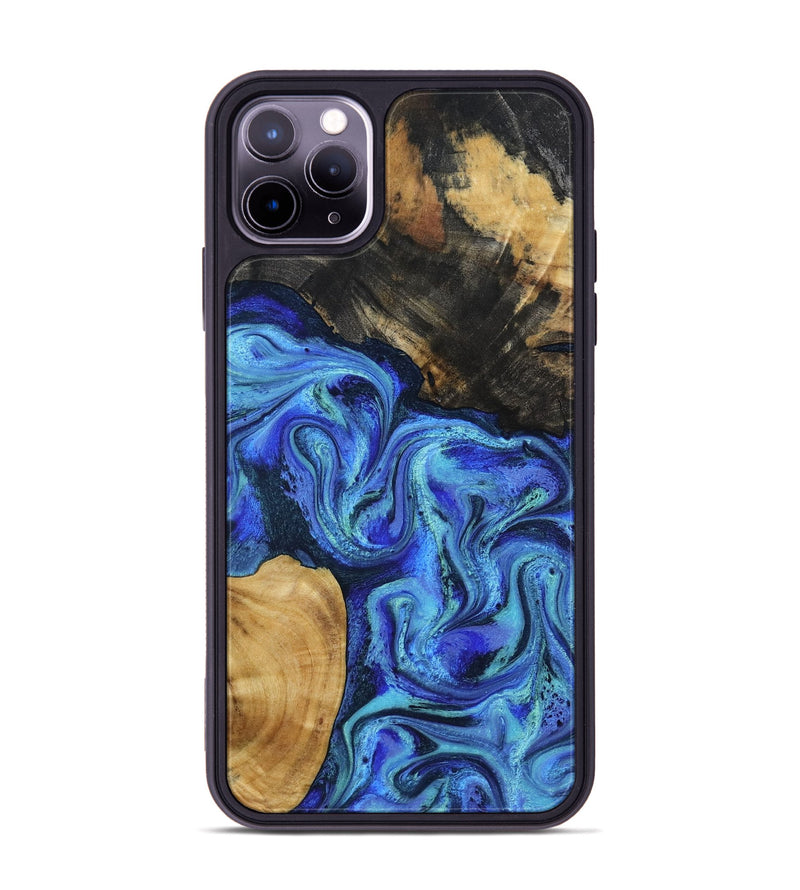 iPhone 11 Pro Max Wood Phone Case - Kermit (Blue, 801555)