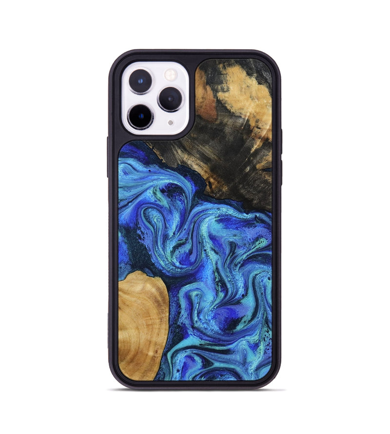 iPhone 11 Pro Wood Phone Case - Kermit (Blue, 801555)