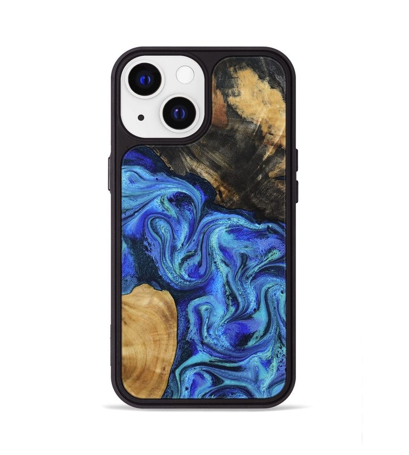 iPhone 13 Wood Phone Case - Kermit (Blue, 801555)