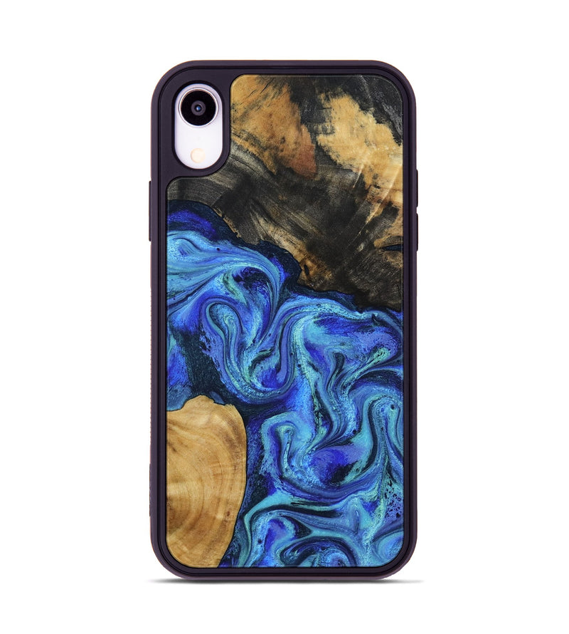 iPhone Xr Wood Phone Case - Kermit (Blue, 801555)