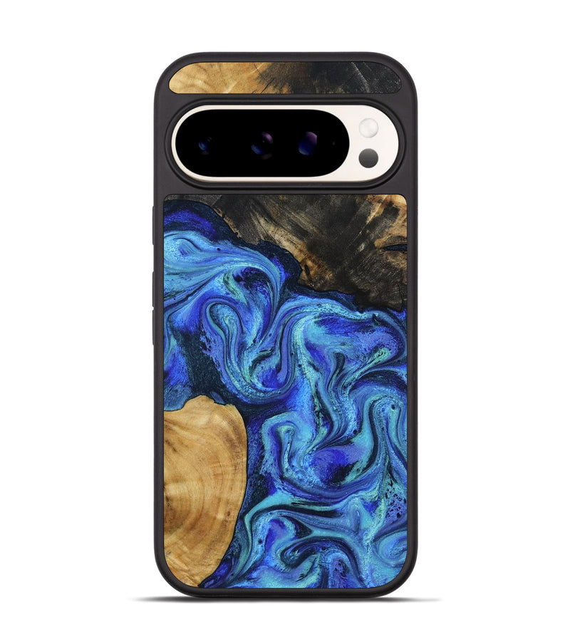 Pixel 9 Pro Wood Phone Case - Kermit (Blue, 801555)