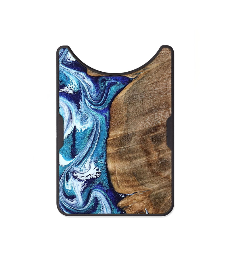 Alloy Wood Wallet - Chrissy (Blue, 801556)