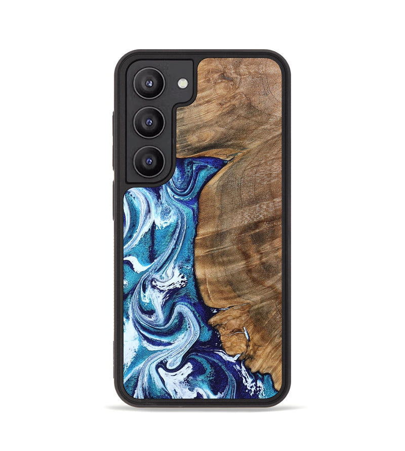 Galaxy S23 Wood Phone Case - Chrissy (Blue, 801556)