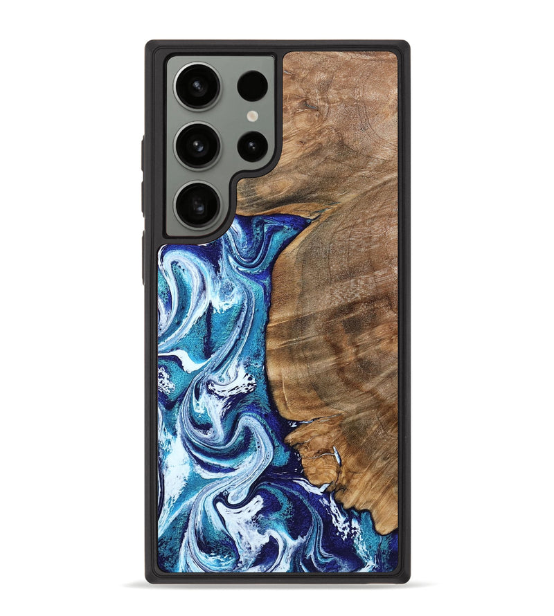 Galaxy S23 Ultra Wood Phone Case - Chrissy (Blue, 801556)