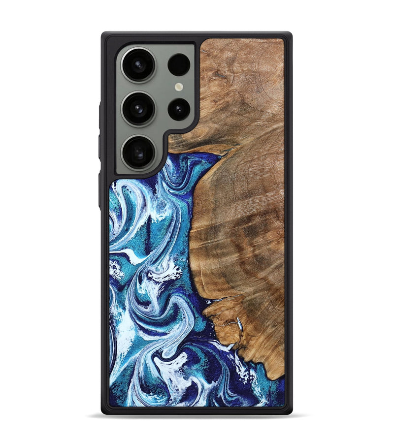 Galaxy S24 Ultra Wood Phone Case - Chrissy (Blue, 801556)