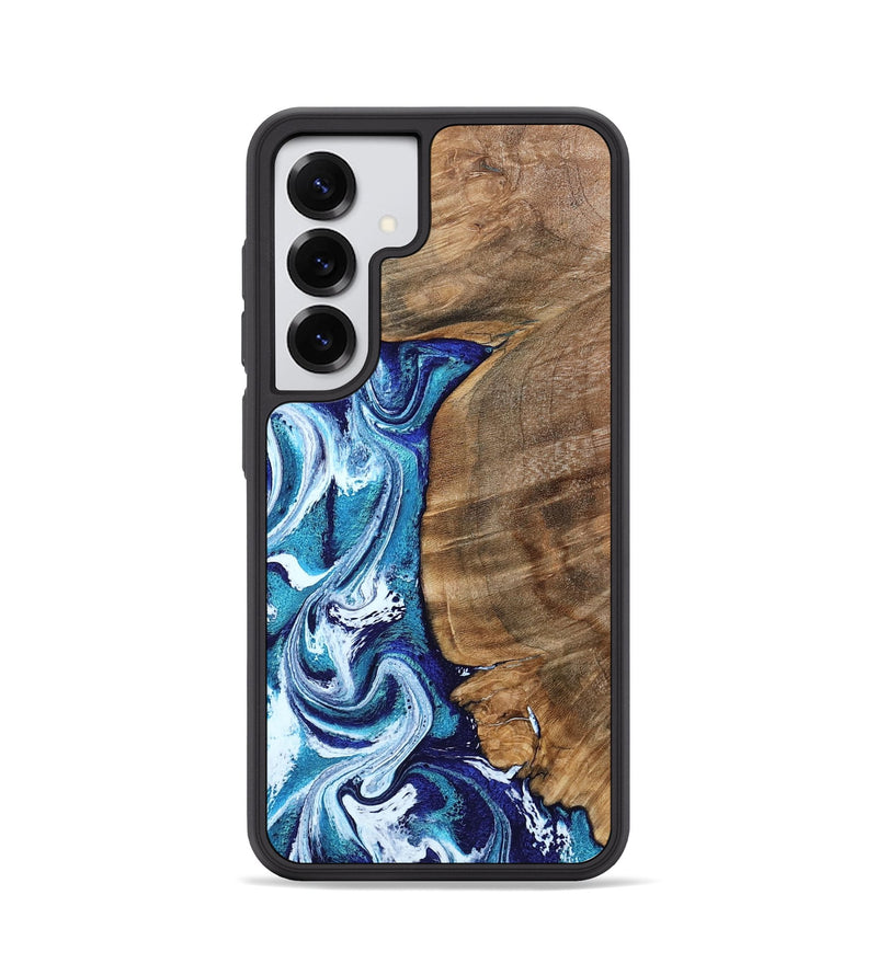 Galaxy S25 Wood Phone Case - Chrissy (Blue, 801556)