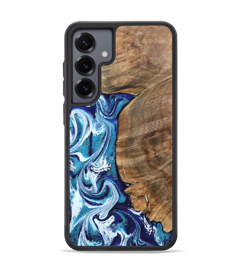 Galaxy S25 Plus Wood Phone Case - Chrissy (Blue, 801556)
